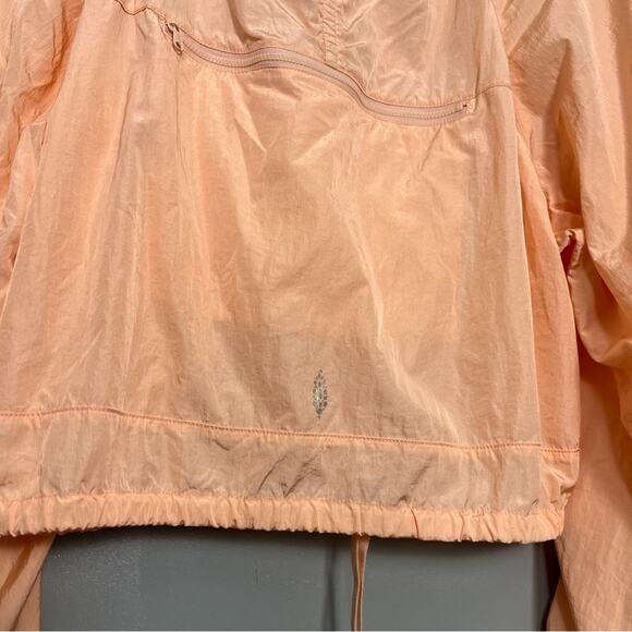 Free People FP Movement Way Home Ruched Out Packable Jacket Windbreaker Womens L - Picture 6 of 12